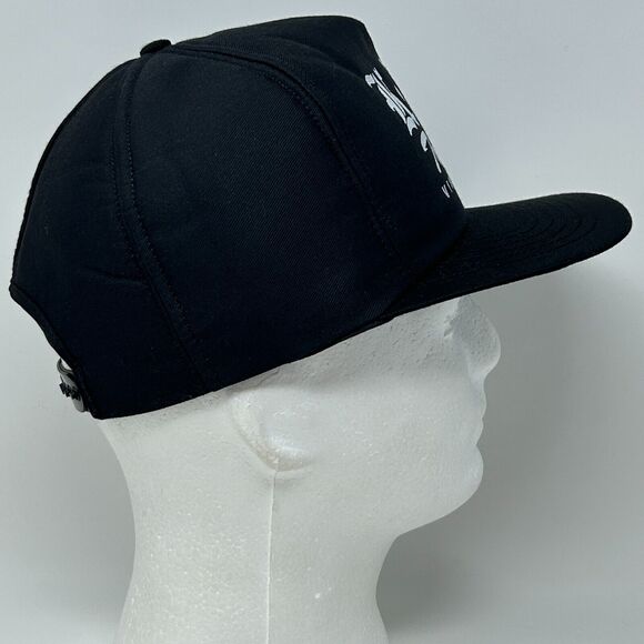 Vintage KJM Trucking Hat Baseball Cap Vineland New Jersey Trucker Snapback Black - Picture 7 of 9